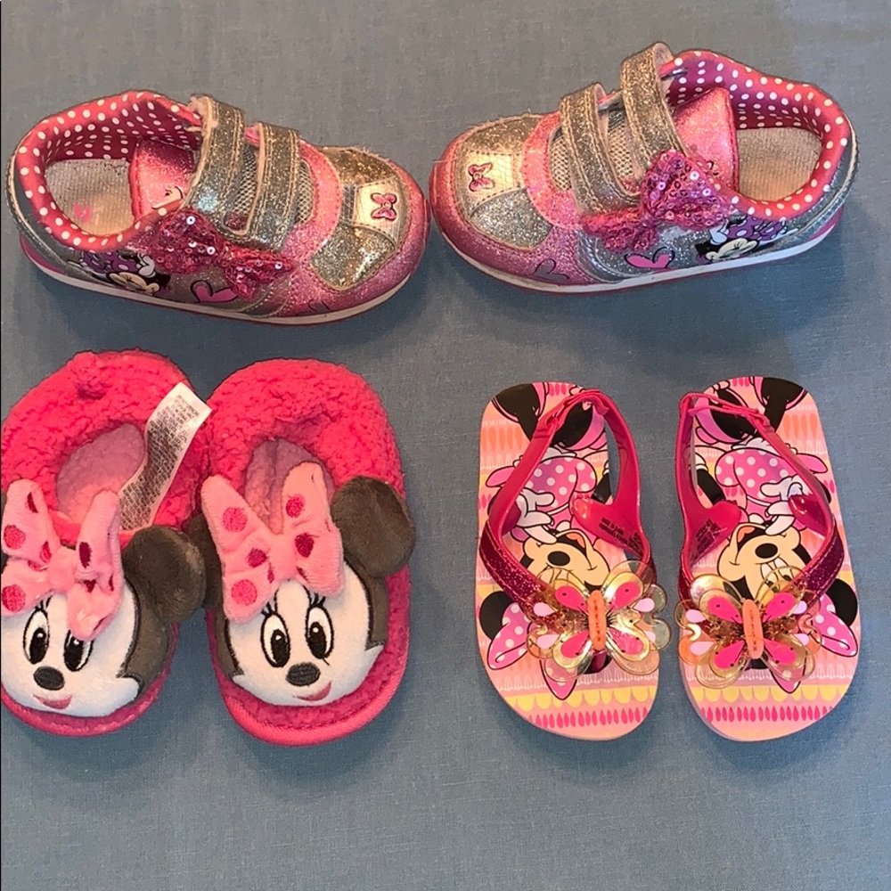 Girl Minnie Mouse shoe bundle 5/6 & 9